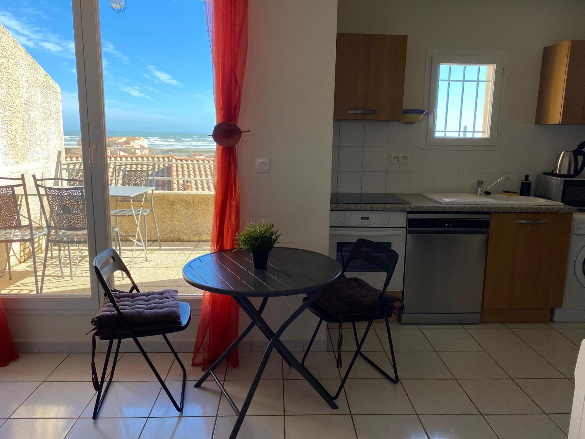 T3 Vue Mer Et Plage, Avec Wifi Et Parking Saint-Pierre-la-Mer  Εξωτερικό φωτογραφία